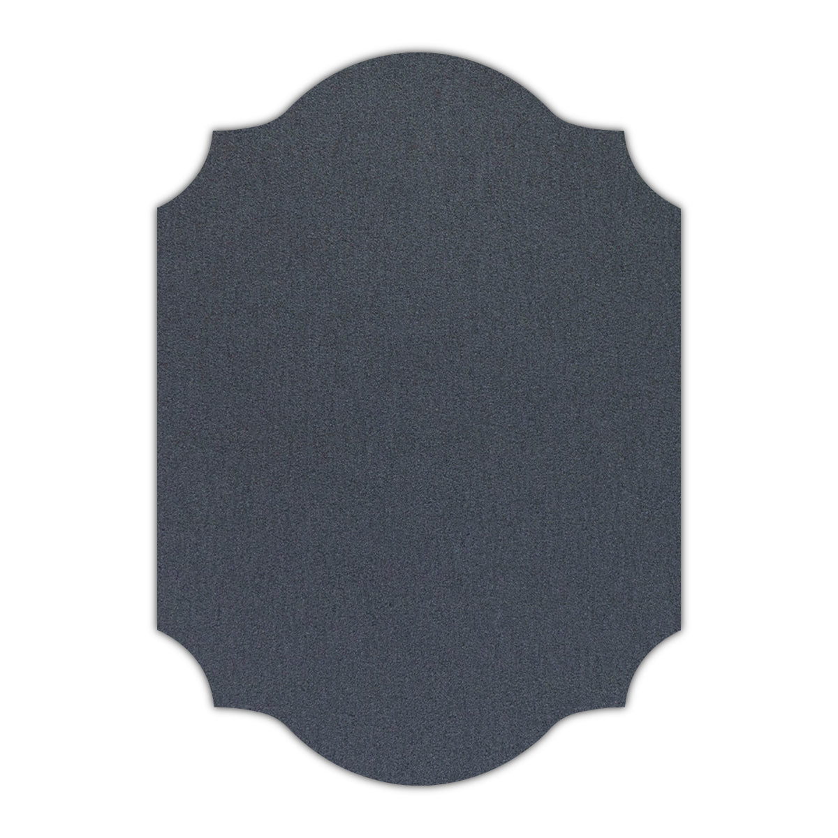 CMYK Print on Shimmer Anthracite Cardstock | Shape P37 | 12" x 18"