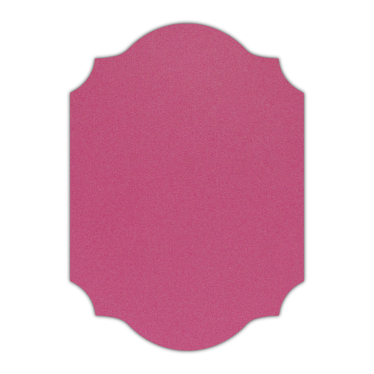CMYK Print on Shimmer Azalea Cardstock | Shape P37 | 8" x 10"