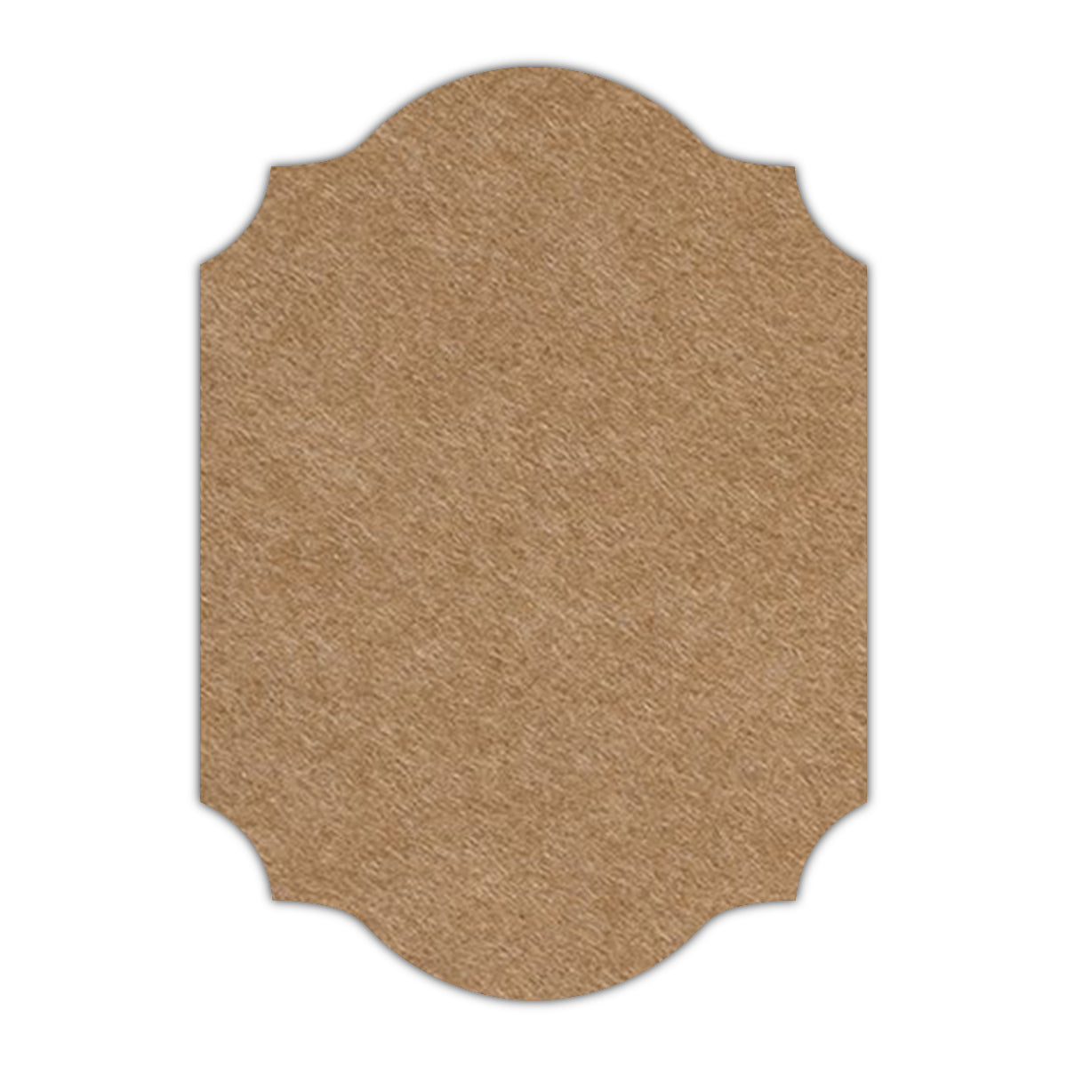 CMYK Print on Beach Sand Cardstock | Shape P37 | 2" x 3"