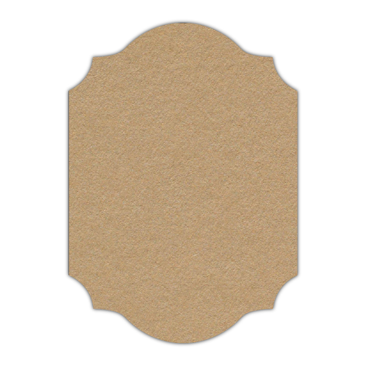 CMYK Print on Camel Cardstock | Shape P37 | 2" x 3"