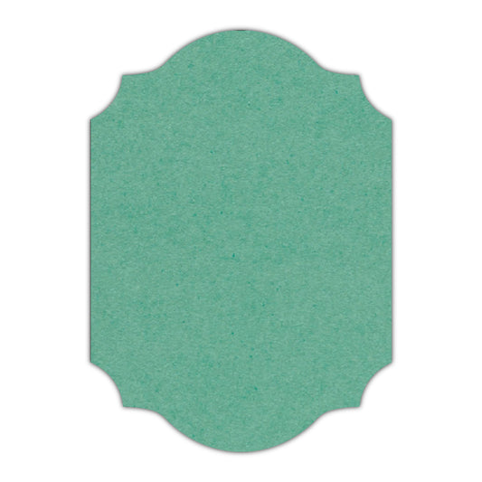 CMYK Print on Caribbean Blue Cardstock | Shape P37 | 11" x 14"