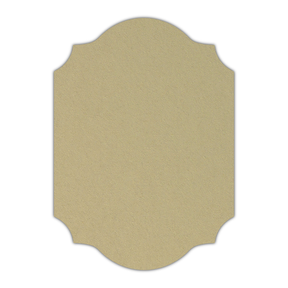 CMYK Print on Shimmer Champagne Cardstock | Shape P37 | 3.5" x 5"