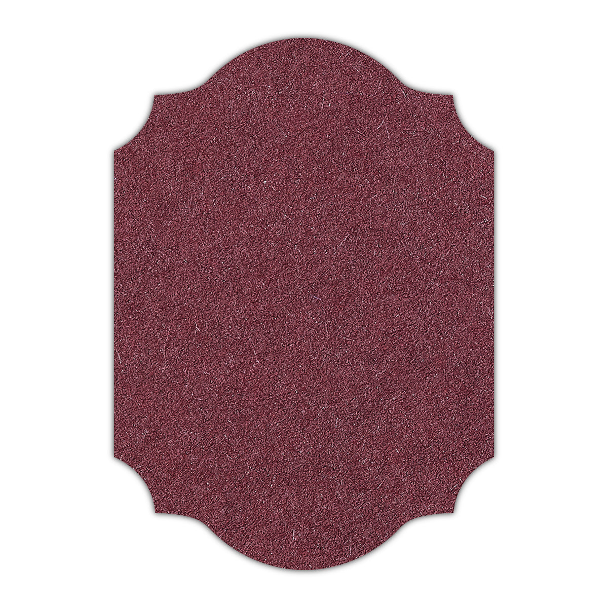 CMYK Print on Claret Cardstock | Shape P37 | 5" x 7"