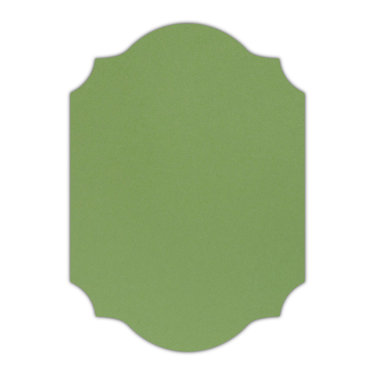 CMYK Print on Shimmer Fairway Cardstock | Shape P37 | 3" x 4"