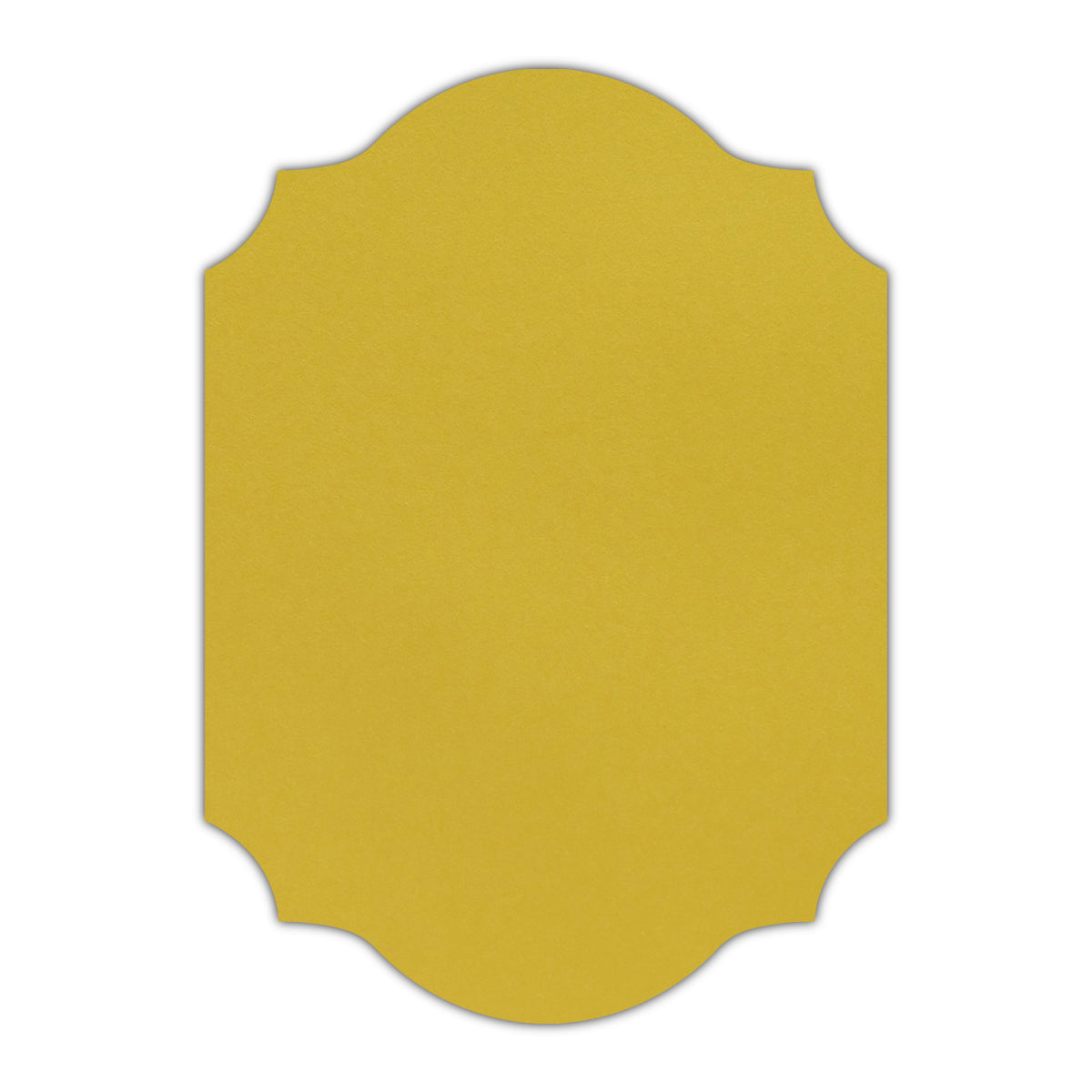 CMYK Print on Shimmer Fine Gold Cardstock | Shape P37 | 11" x 14"