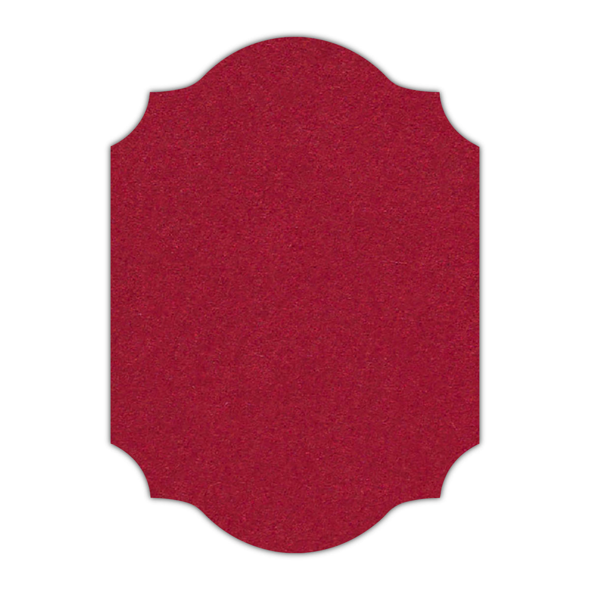 CMYK Print on Guardsman Red Cardstock | Shape P37 | 12" x 18"