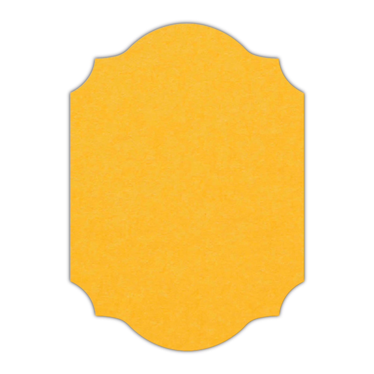 CMYK Print on Indian Yellow Cardstock | Shape P37 | 5.5" x 8.5"