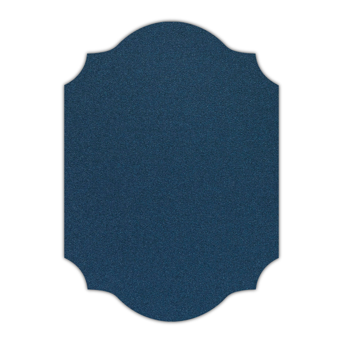 CMYK Print on Shimmer Lapis Cardstock | Shape P37 | 4.25" x 5.5"