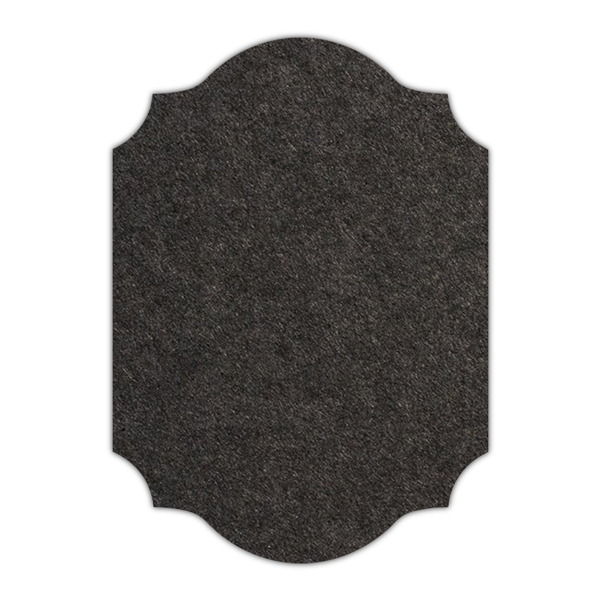 CMYK Print on Licorice Black Cardstock | Shape P37 | 4.25" x 5.5"