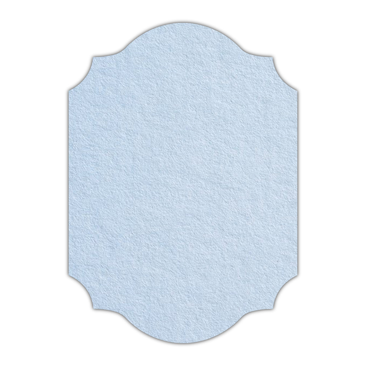 CMYK Print on Light Sky Blue Cardstock | Shape P37 | 3.5" x 5"