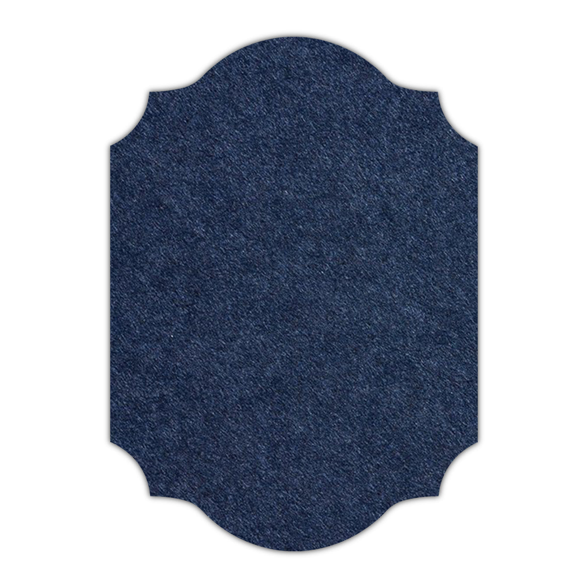CMYK Print on Midnight Blue Cardstock | Shape P37 | 3.5" x 5"