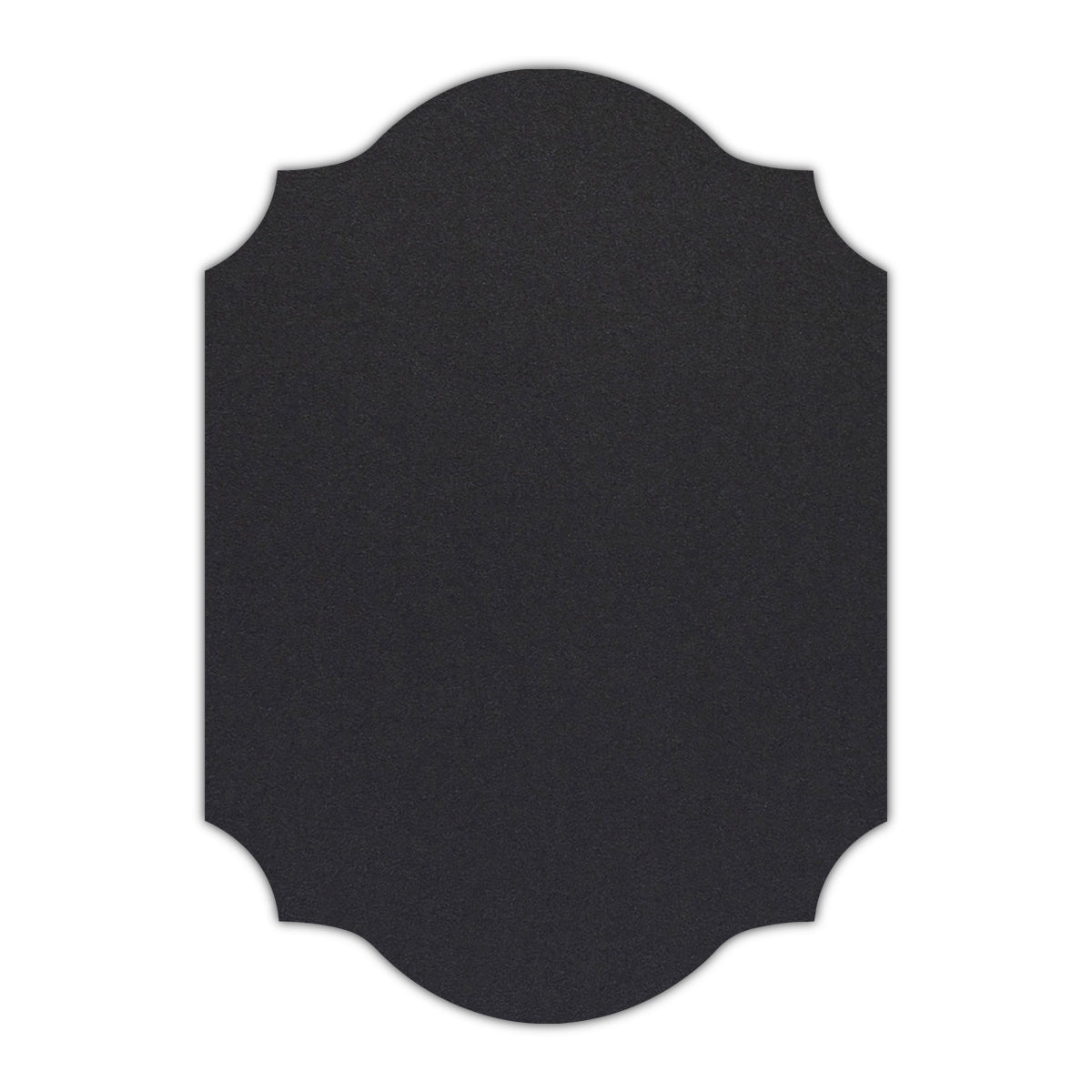 CMYK Print on Shimmer Onyx Cardstock | Shape P37 | 3" x 5"