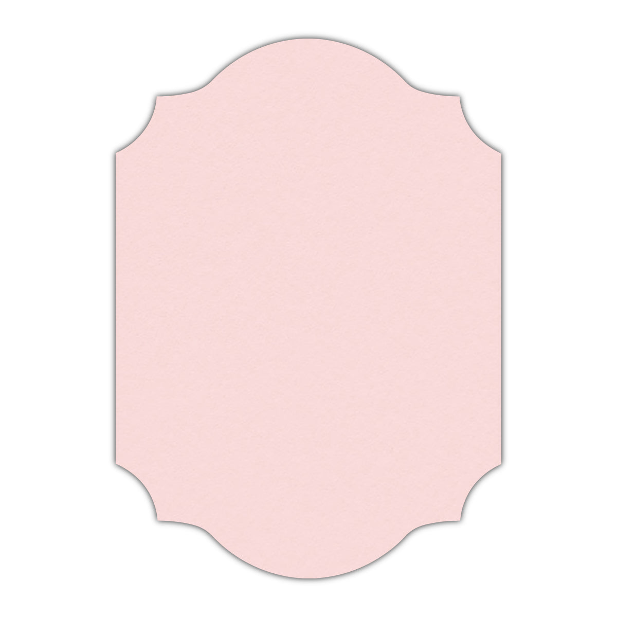 CMYK Print on Pastel Pink Cardstock | Shape P37 | 4.25" x 5.5"
