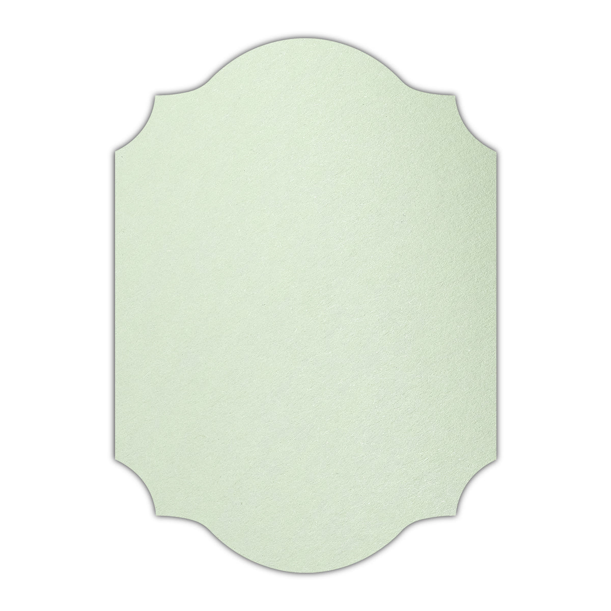 CMYK Print on Pistachio Cardstock | Shape P37 | 3" x 5"