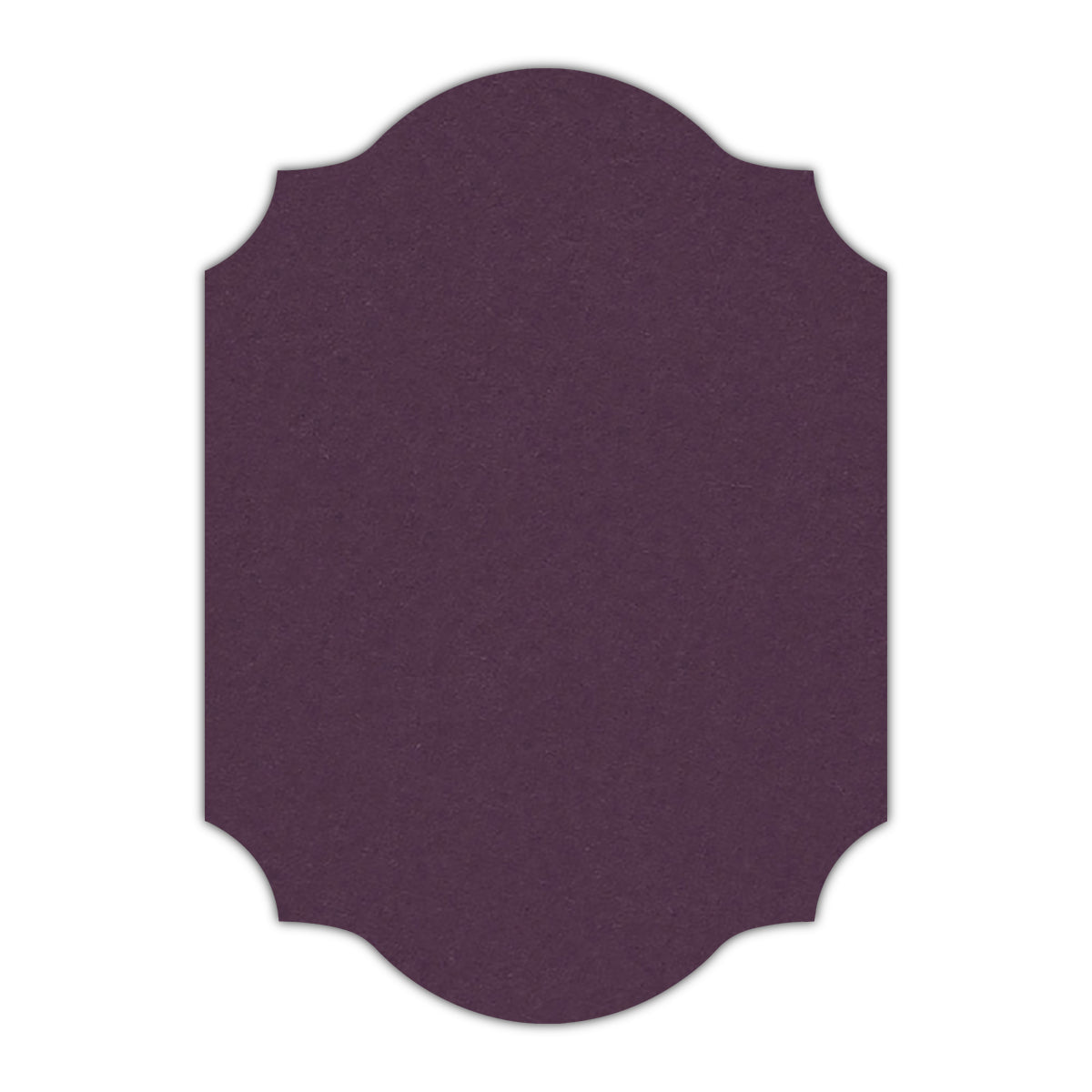 CMYK Print on Prune Cardstock | Shape P37 | 2" x 3"