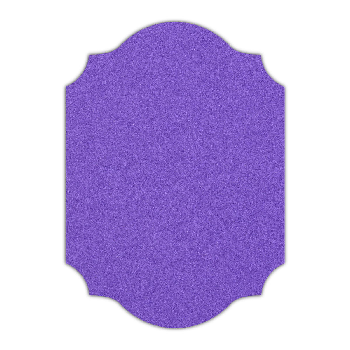CMYK Print on Purple Cardstock | Shape P37 | 2" x 3.5"