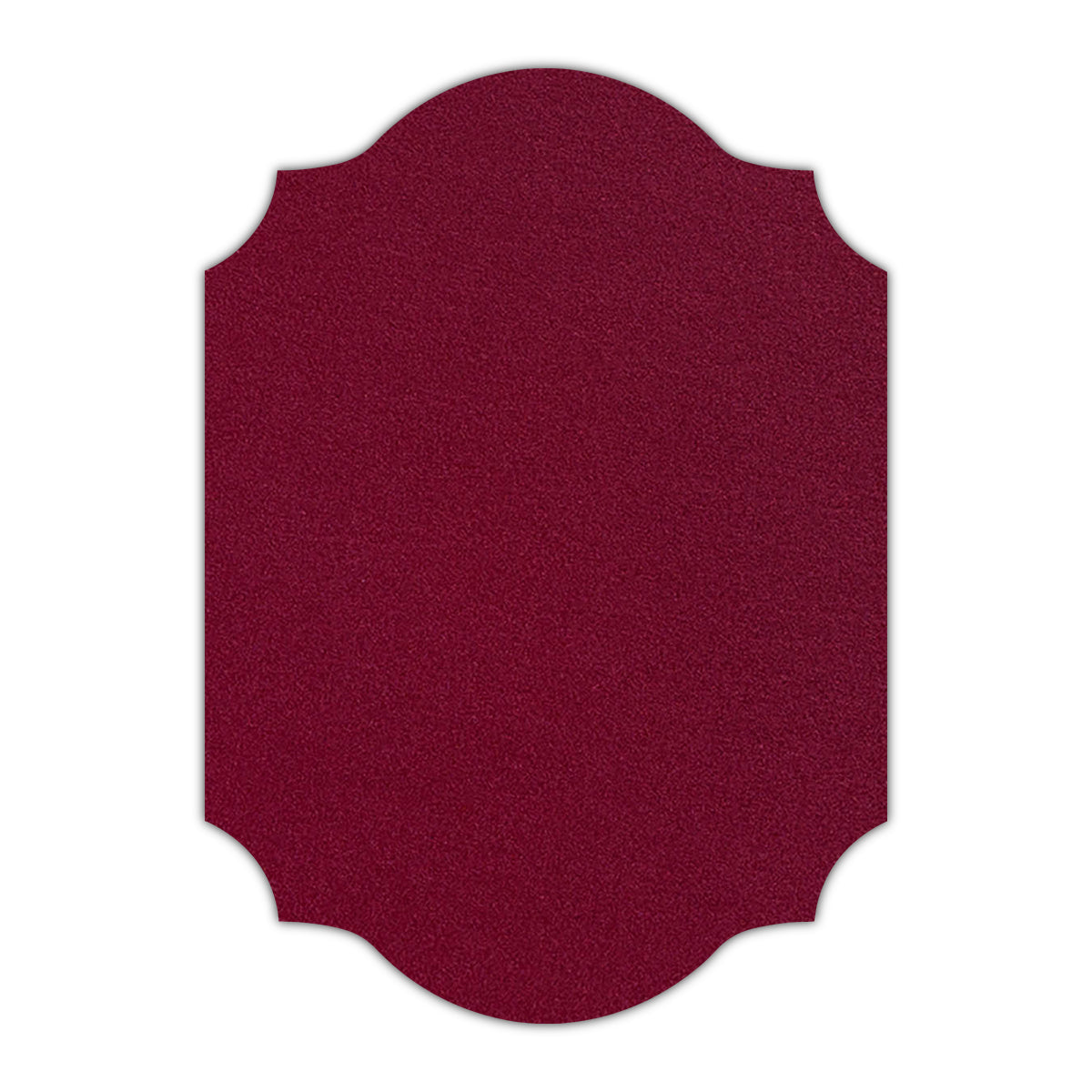 CMYK Print on Shimmer Red Lacquer Cardstock | Shape P37 | 5" x 7"