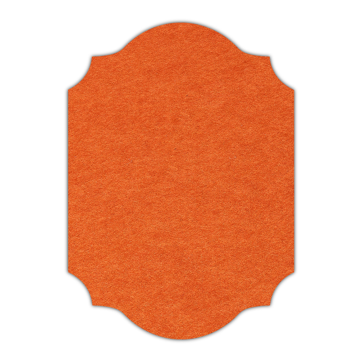 CMYK Print on Rust Cardstock | Shape P37 | 2.5" x 3.5"