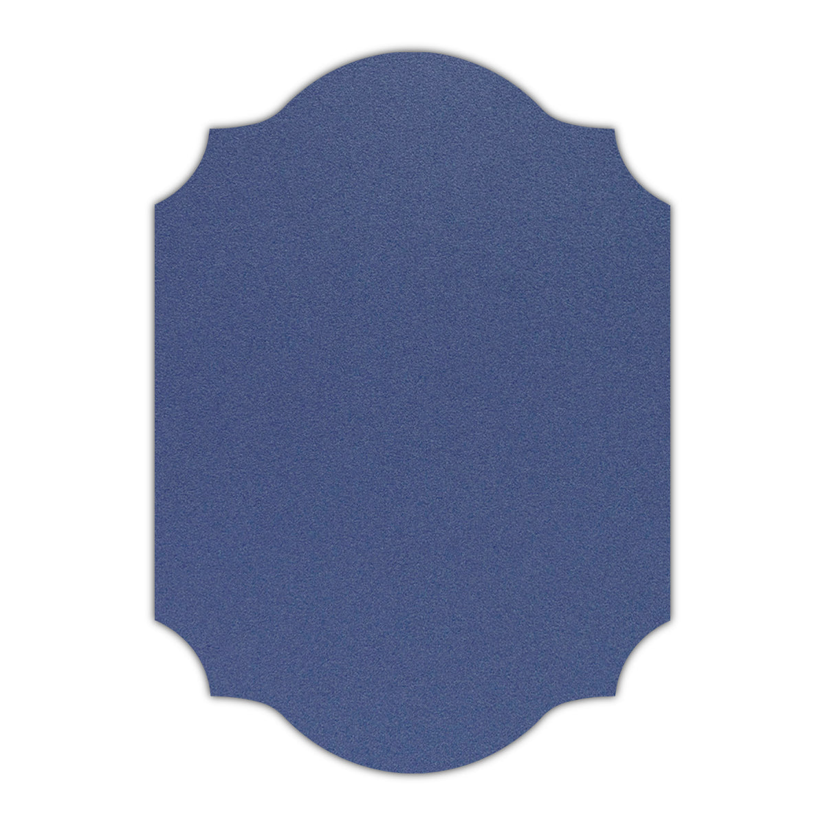 CMYK Print on Shimmer Sapphire Cardstock | Shape P37 | 3.5" x 5"