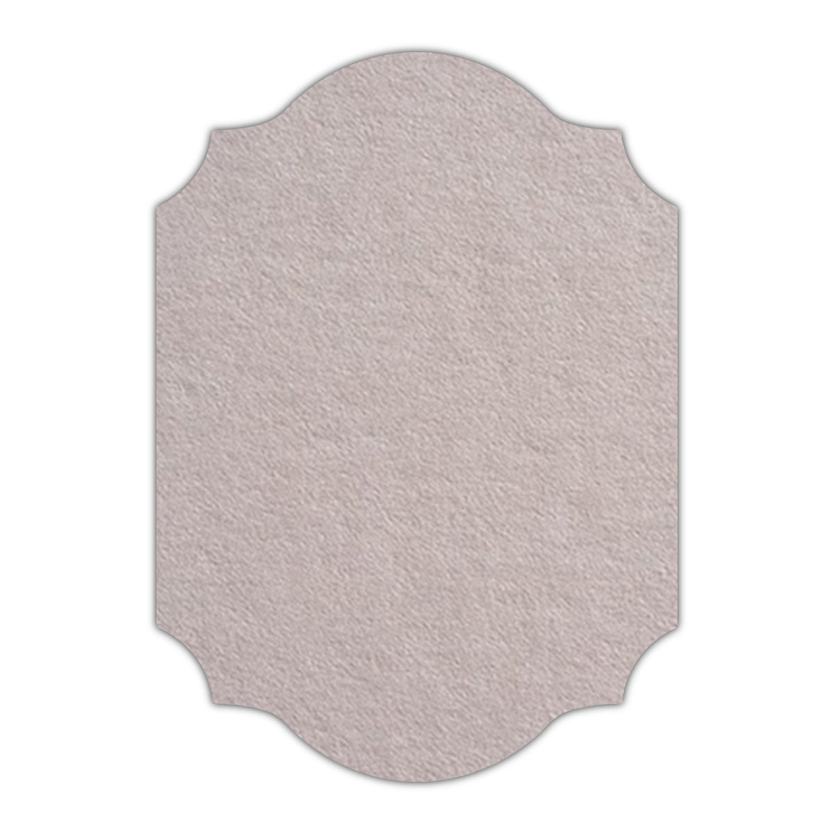 CMYK Print on Timberwolf Gray Cardstock | Shape P37 | 2" x 3"