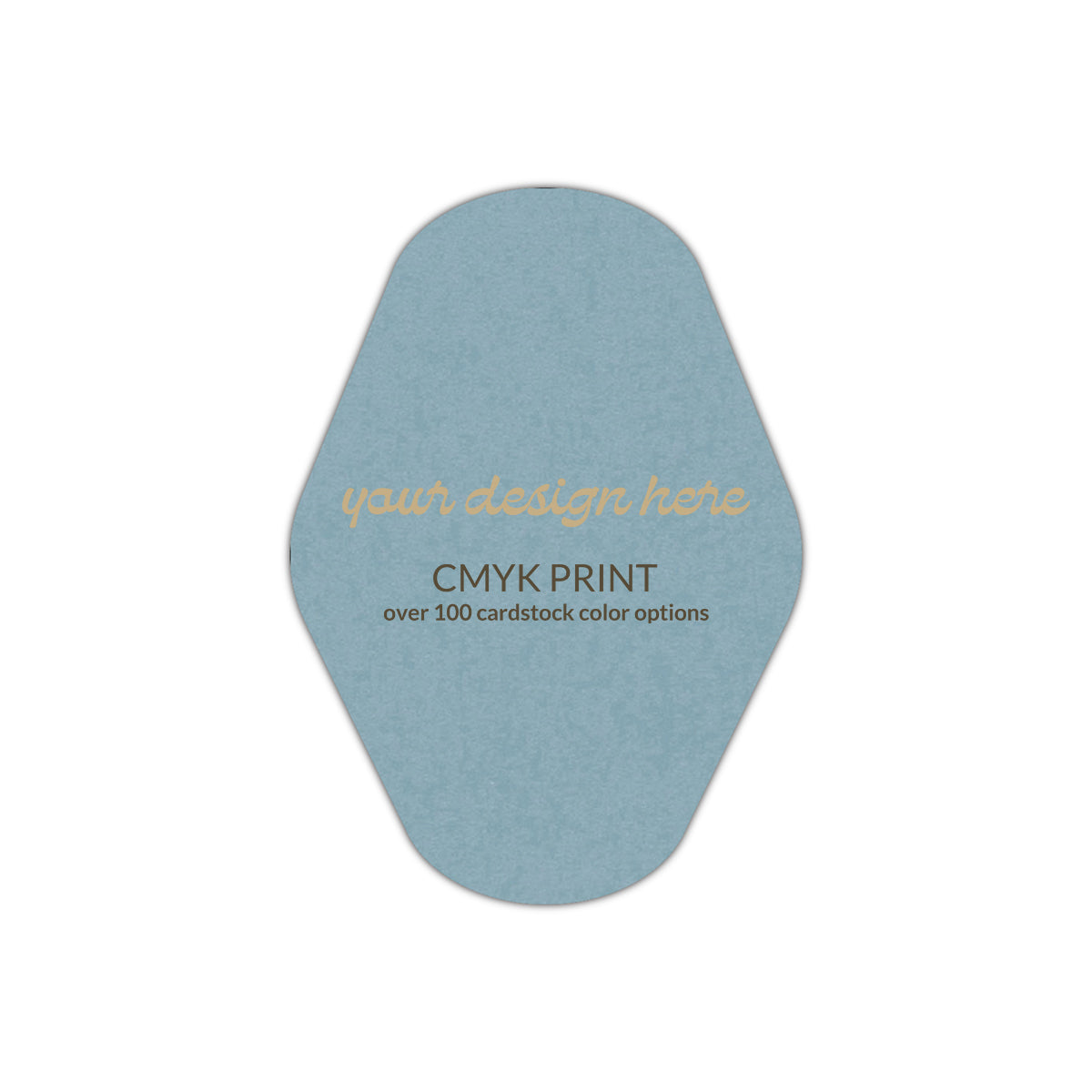Shape P38 Diecut Card | CMYK Print | 2.5" x 3.5"