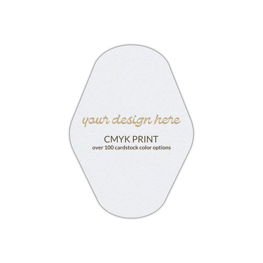 Shape P38 Diecut Card | CMYK Print | 2.5" x 3.5"