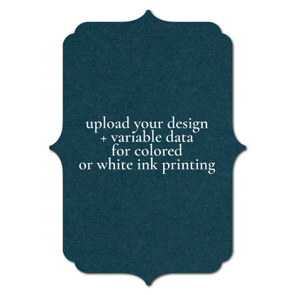 Individually Personalized Wedding Prints on Diecut Cardstock - Shape P38