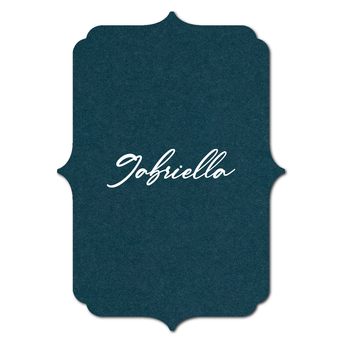 Individually Personalized Wedding Prints on Diecut Cardstock - Shape P38