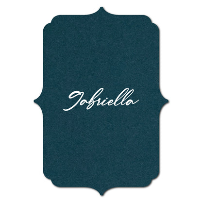 Individually Personalized Wedding Prints on Diecut Cardstock - Shape P38