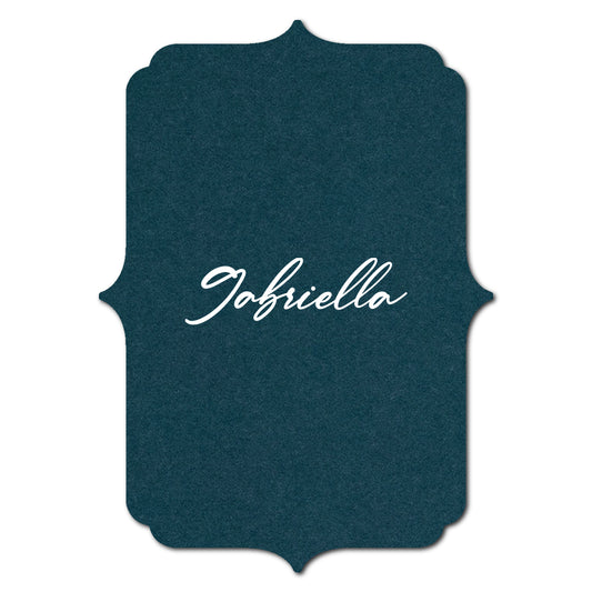 Individually Personalized Wedding Prints on Diecut Cardstock - Shape P38