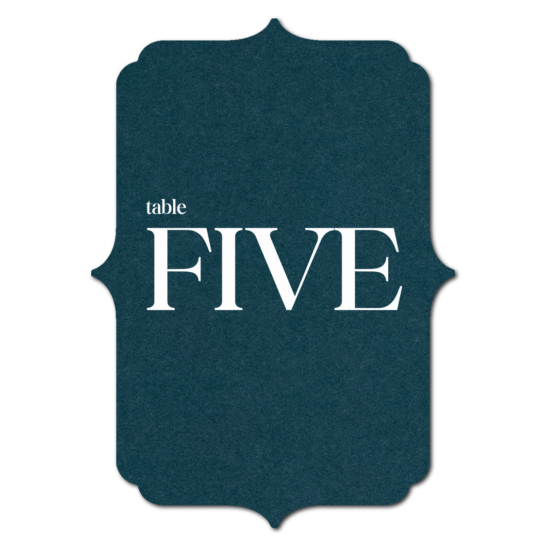 Individually Personalized Wedding Prints on Diecut Cardstock - Shape P38