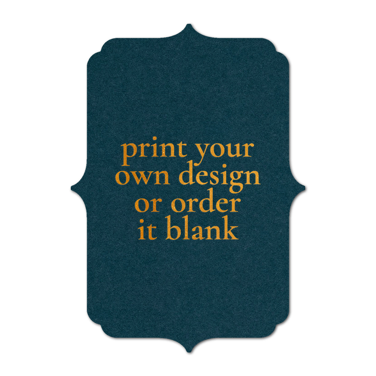 Custom Wedding Prints on Diecut Shaped Cardstock | Shape P38
