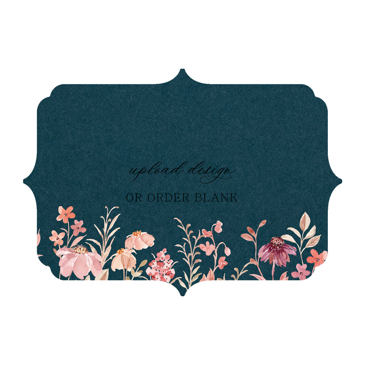 Custom Wedding Prints on Diecut Shaped Cardstock | Shape P38