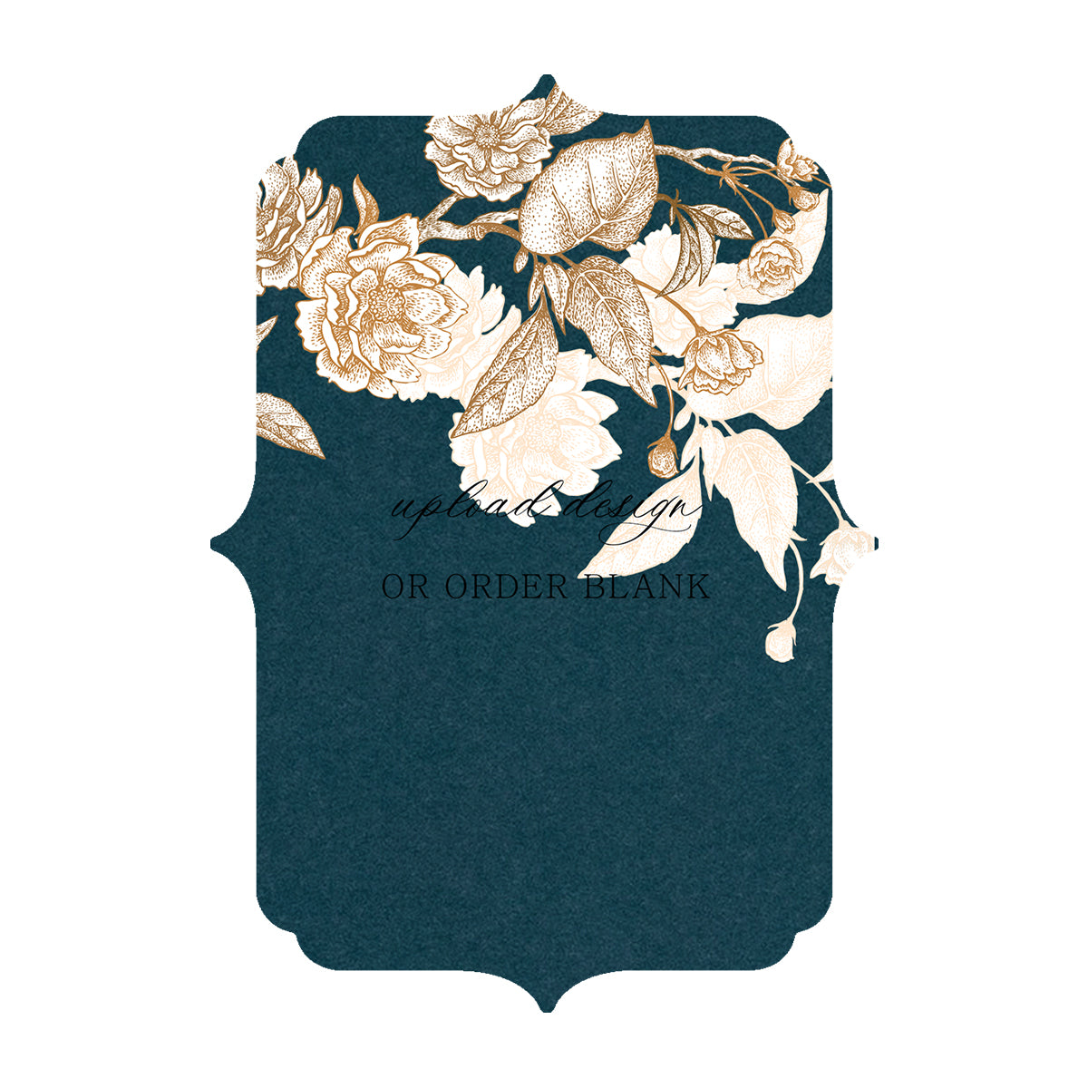 Custom Wedding Prints on Diecut Shaped Cardstock | Shape P38