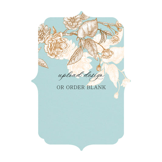 Custom Wedding Prints on Diecut Shaped Cardstock | Shape P38