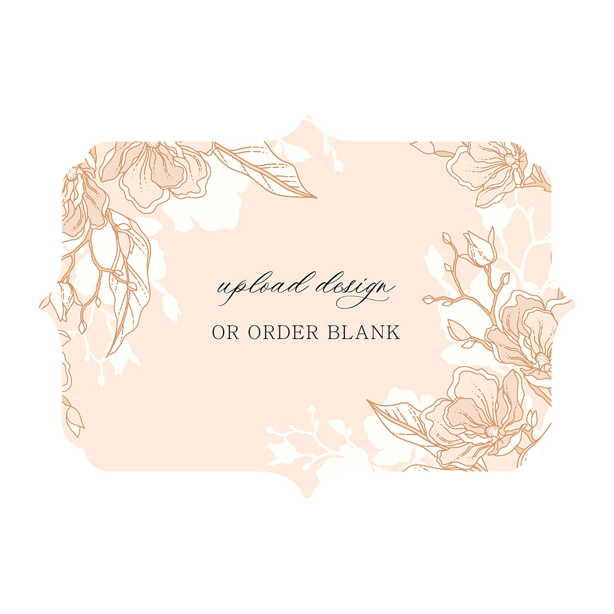 Custom Wedding Prints on Diecut Shaped Cardstock | Shape P38