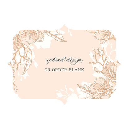 Custom Wedding Prints on Diecut Shaped Cardstock | Shape P38