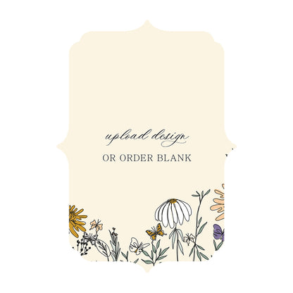 Custom Wedding Prints on Diecut Shaped Cardstock | Shape P38