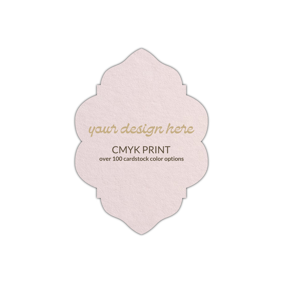 Shape P39 Diecut Card | CMYK Print | 11" x 14"