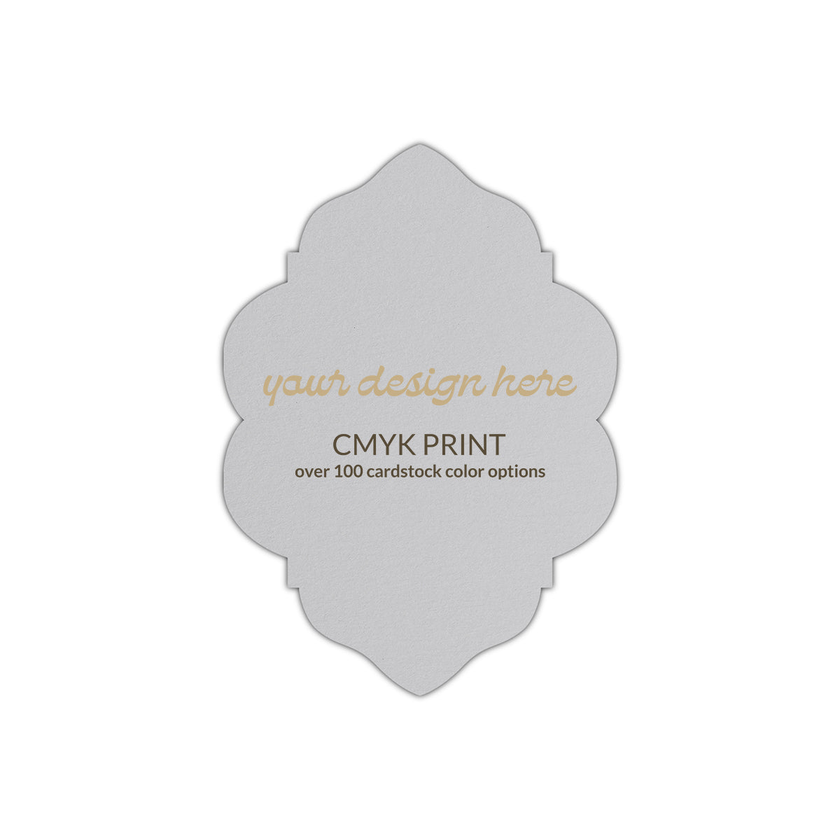 Shape P39 Diecut Card | CMYK Print | 5" x 7"