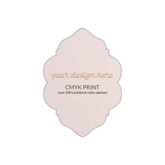 Shape P39 Diecut Card | CMYK Print | 3" x 4"