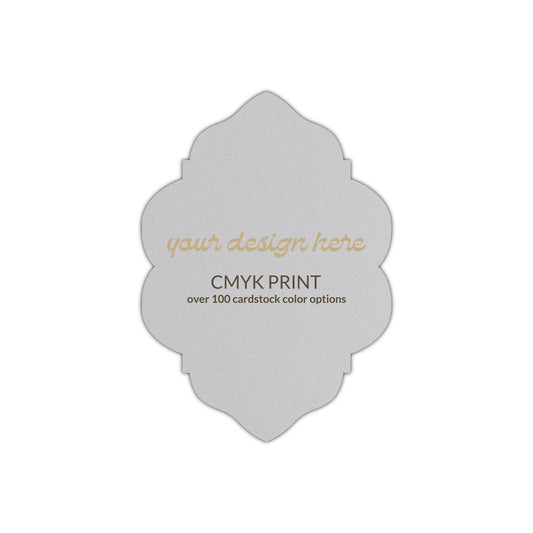 Shape P39 Diecut Card | CMYK Print | 2.5" x 3.5"