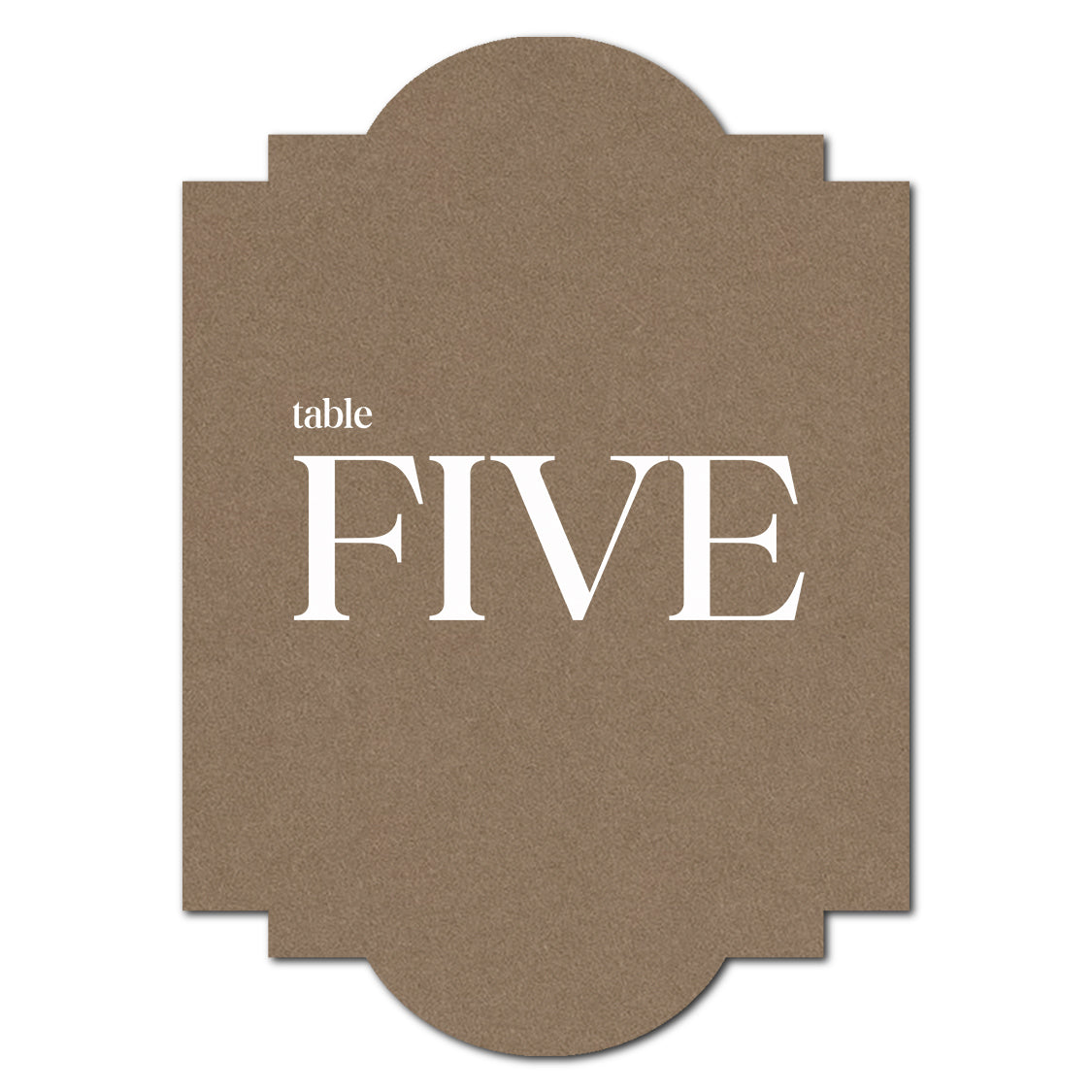 Individually Personalized Wedding Prints on Diecut Cardstock - Shape P39
