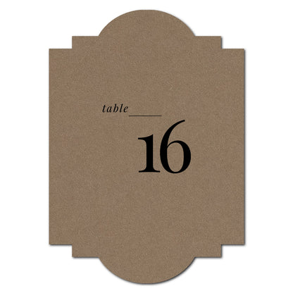 Individually Personalized Wedding Prints on Diecut Cardstock - Shape P39