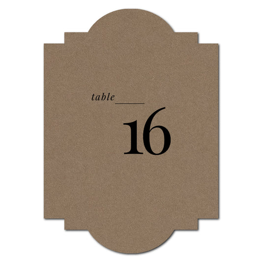Individually Personalized Wedding Prints on Diecut Cardstock - Shape P39