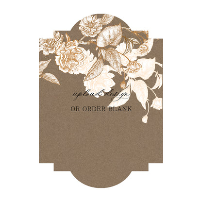 Custom Wedding Prints on Diecut Shaped Cardstock | Shape P39