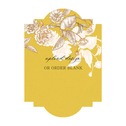 Custom Wedding Prints on Diecut Shaped Cardstock | Shape P39