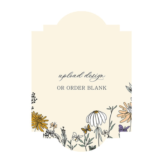 Custom Wedding Prints on Diecut Shaped Cardstock | Shape P39