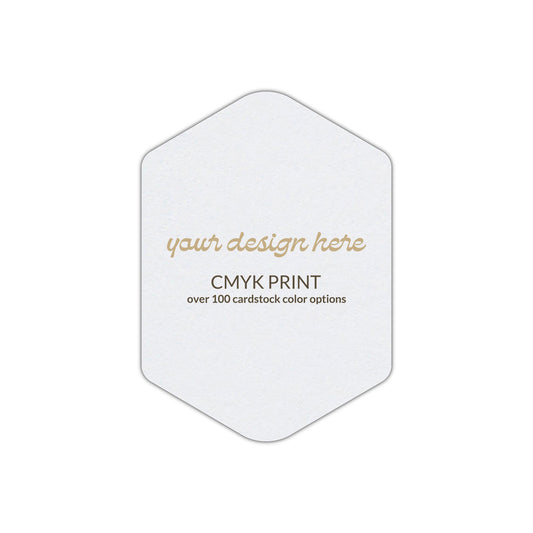Shape P3 Diecut Card | CMYK Print | 2.5" x 3.5"