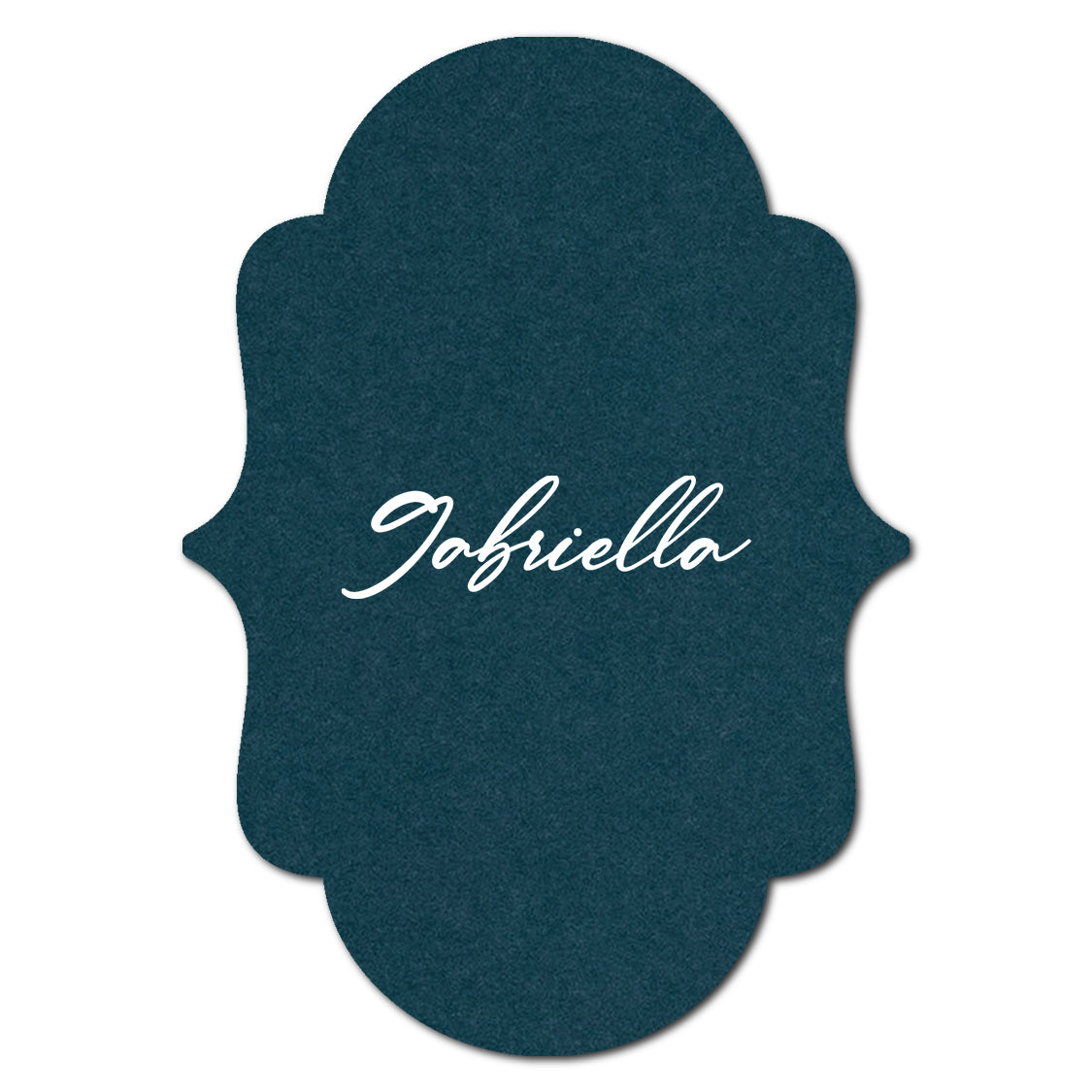 Individually Personalized Wedding Prints on Diecut Cardstock - Shape P3